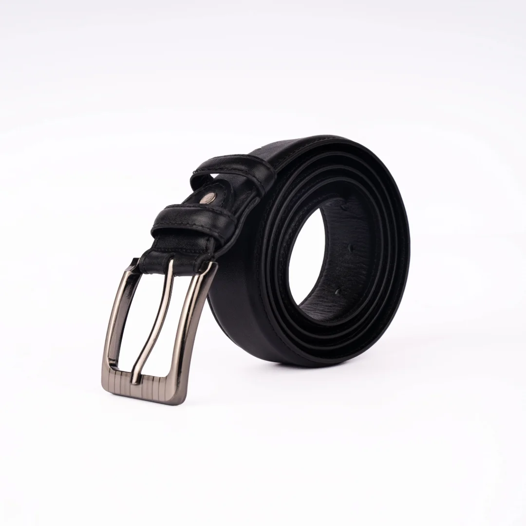 Reno Leather Formal Belt-Black-Belt031