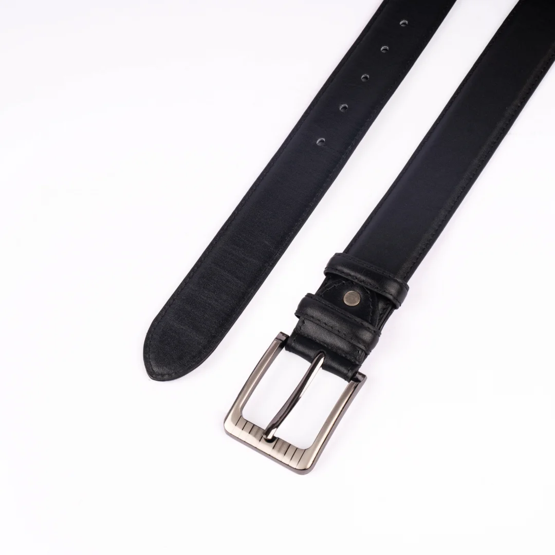 Reno Leather Formal Belt-Black-Belt031