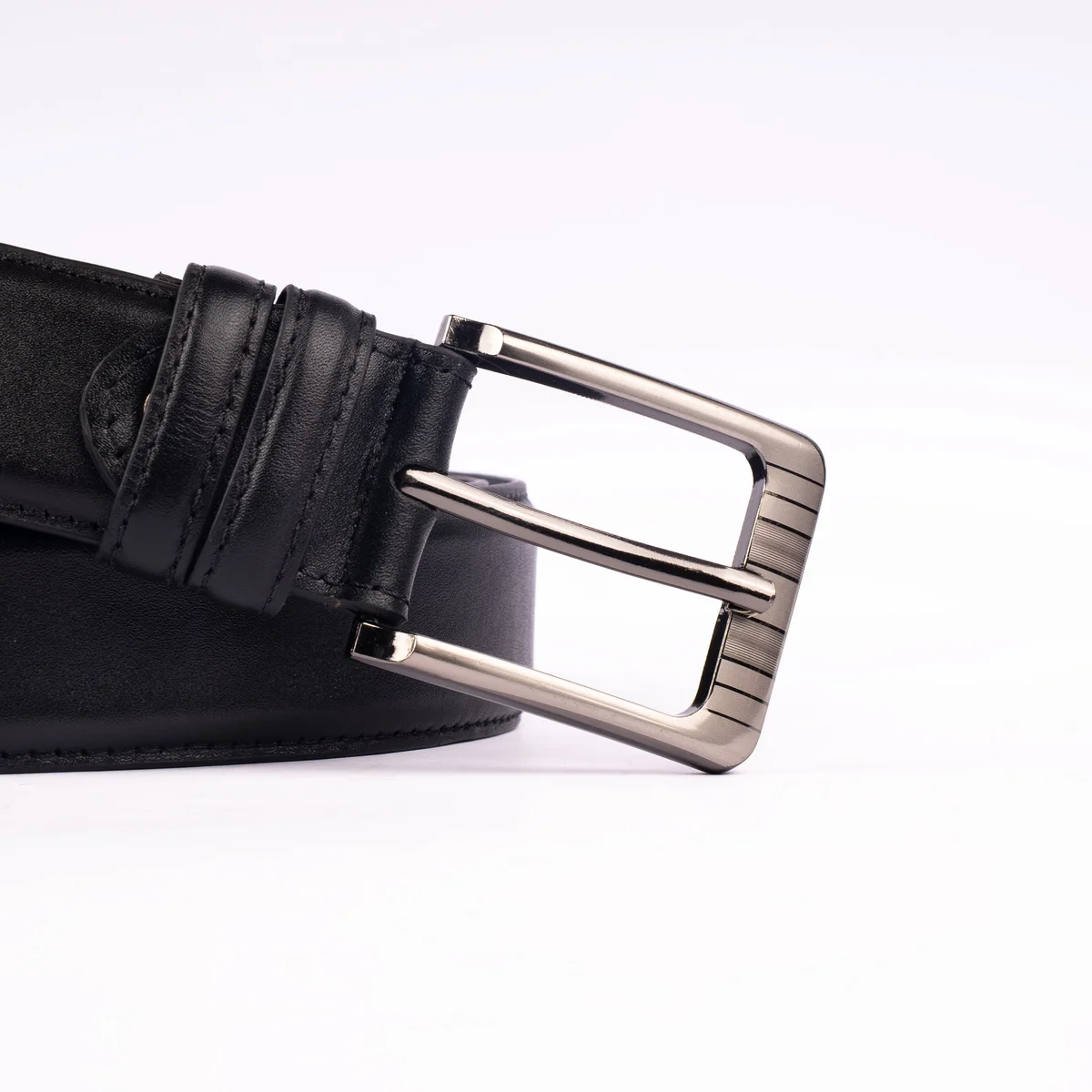 Reno Leather Formal Belt-Black-Belt031
