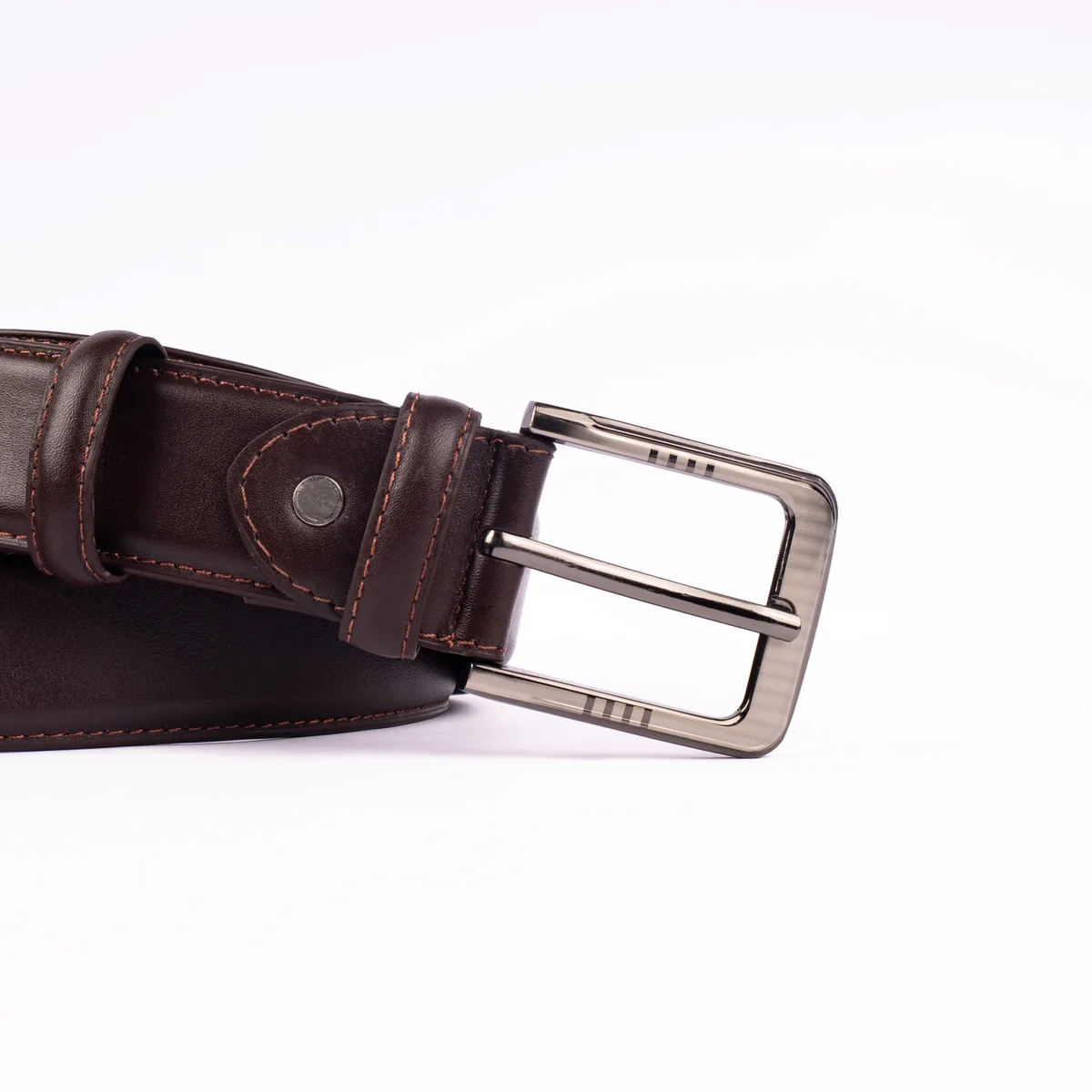 Reno Leather Formal Belt-Chocolate-Belt032