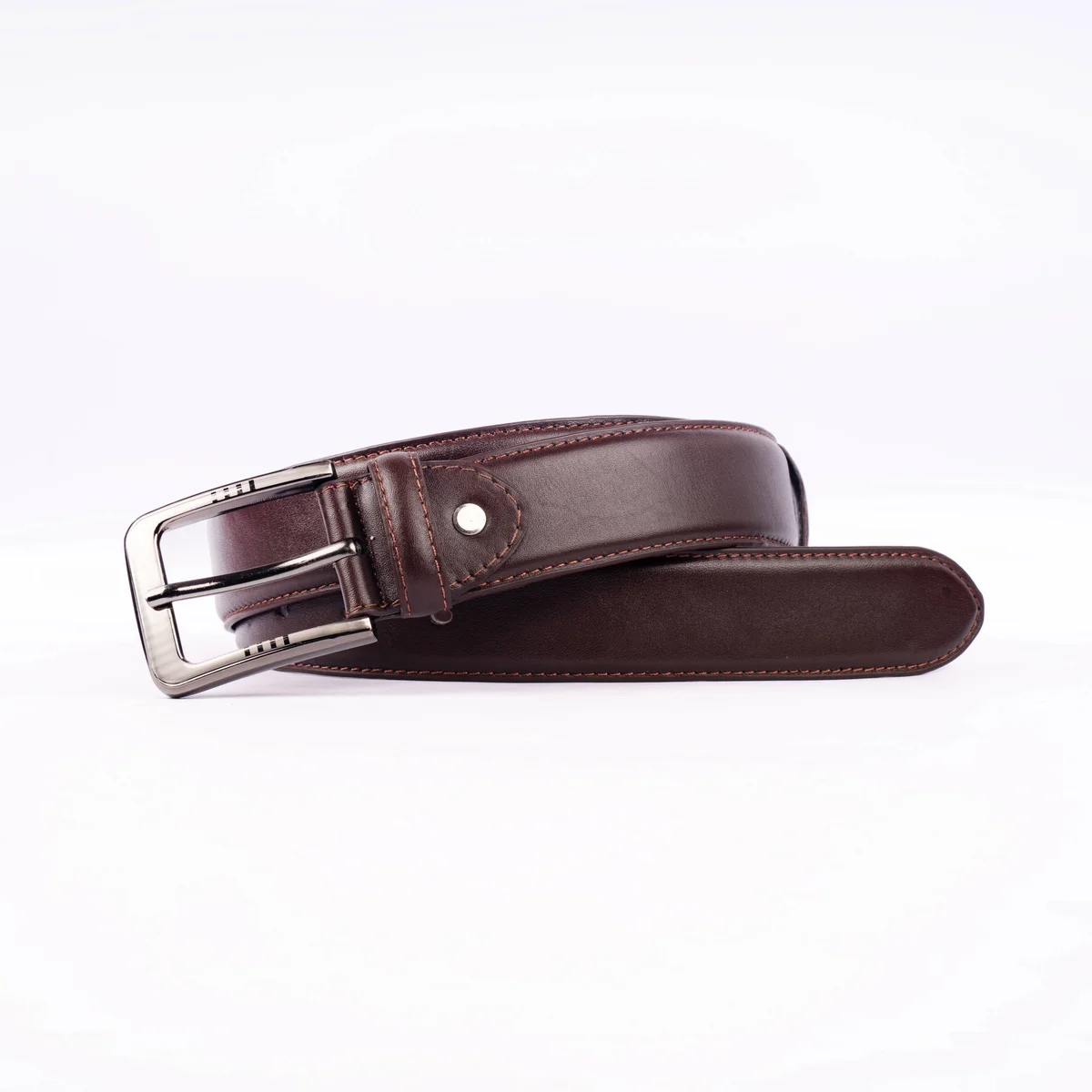 Reno Leather Formal Belt-Chocolate-Belt032