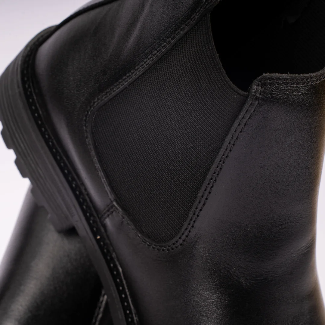 Reno Leather Boots-Black-RB5016