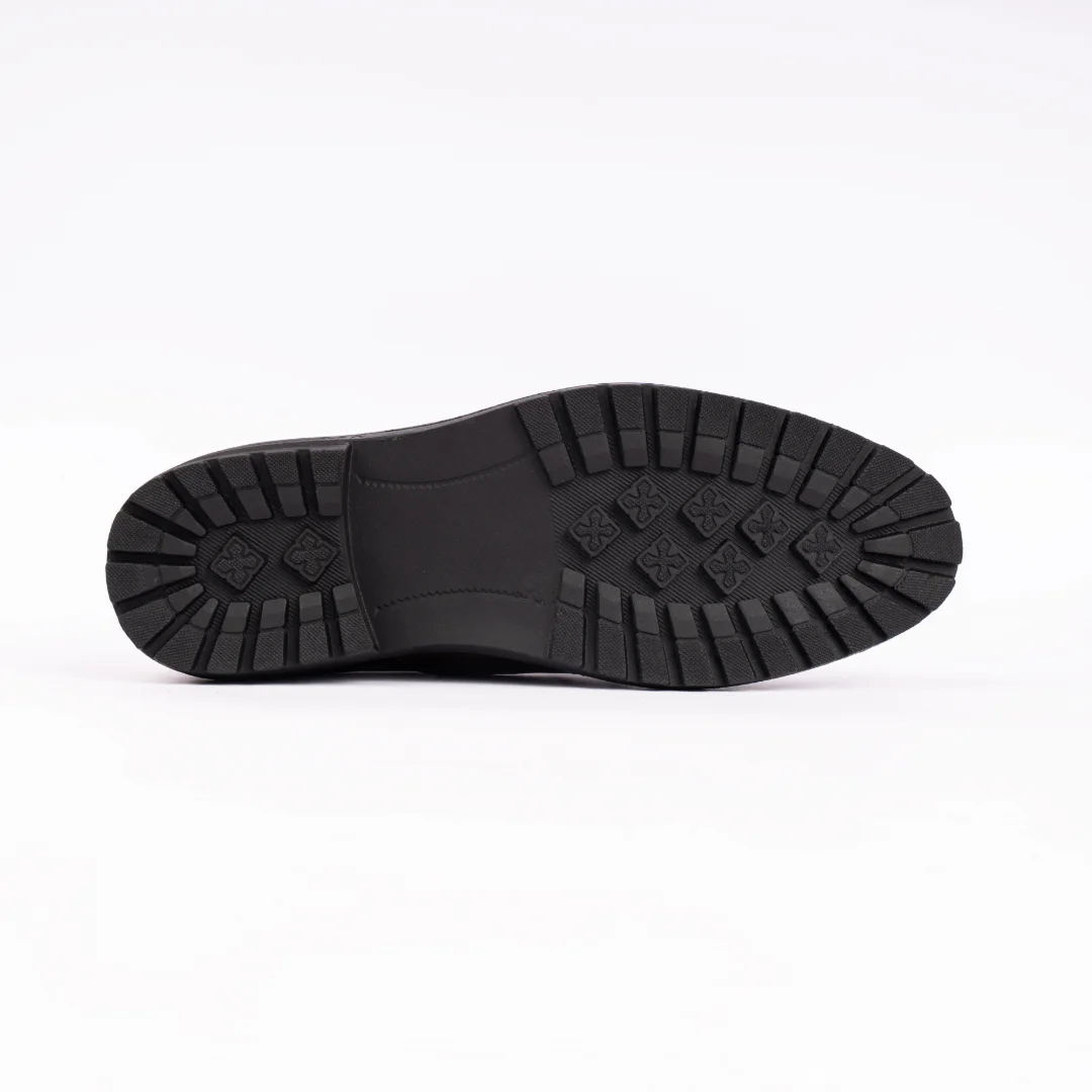 Reno Leather Formal Shoes-Chocolate-RF2039