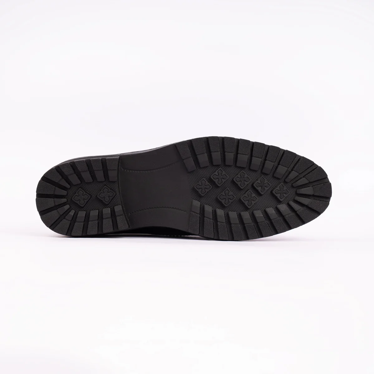 Reno Leather Formal Shoes-Black-RF2061
