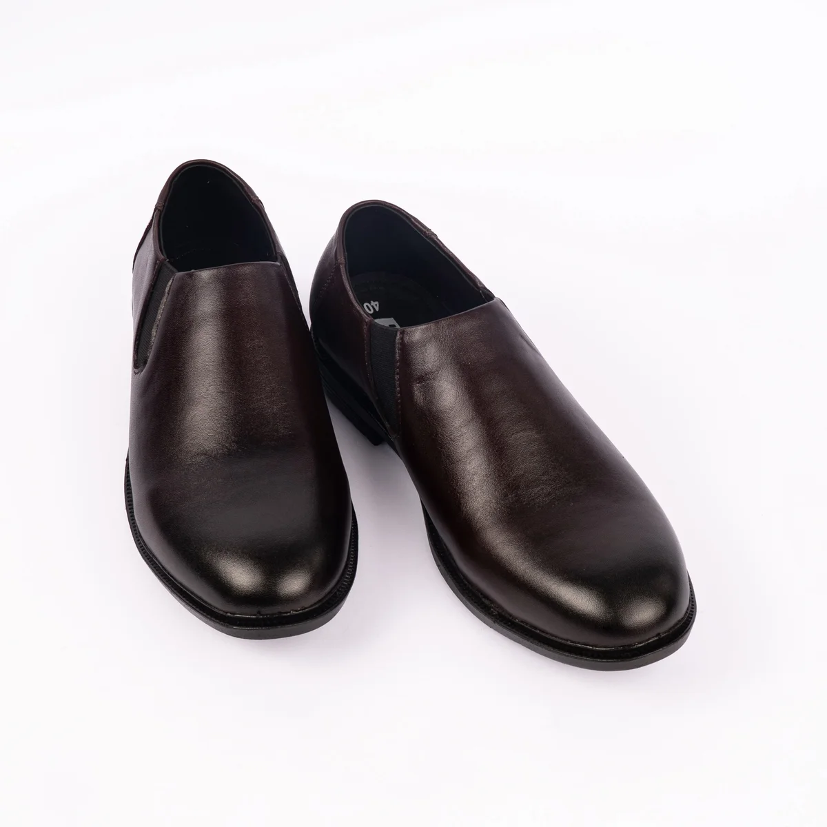 Reno Leather Formal Shoes-Chocolate-RF2092