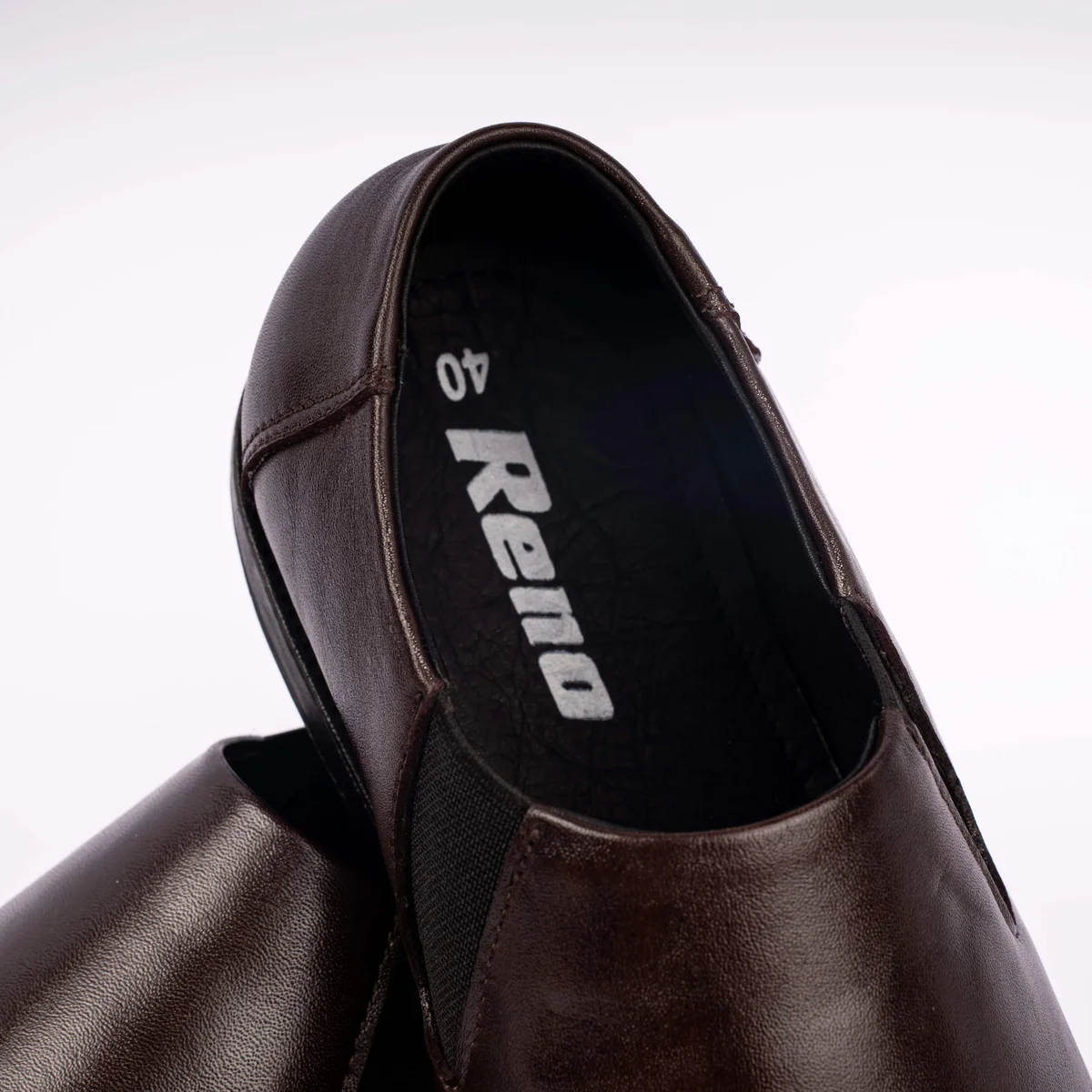 Reno Leather Formal Shoes-Chocolate-RF2092