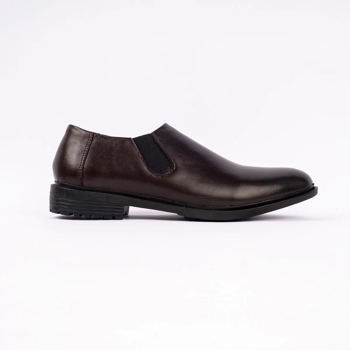Reno Leather Formal Shoes-Chocolate-RF2092