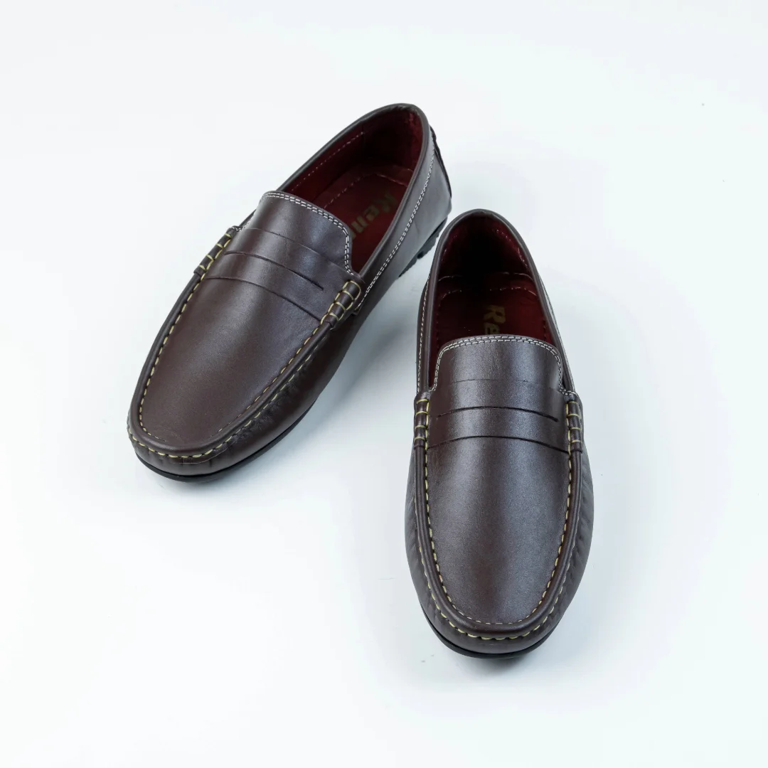 Reno Leather Loafer-Chocolate-RL3045