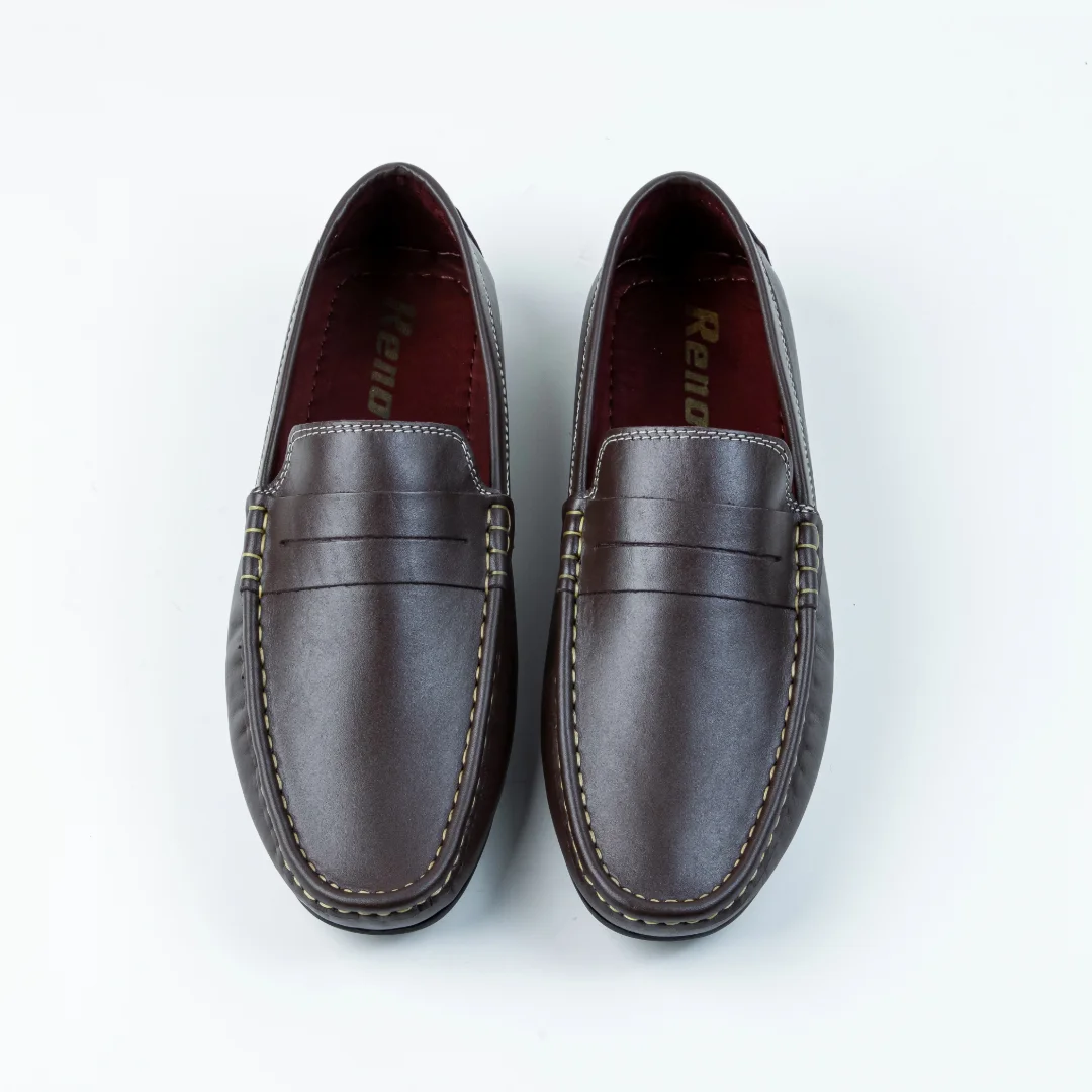 Reno Leather Loafer-Chocolate-RL3045