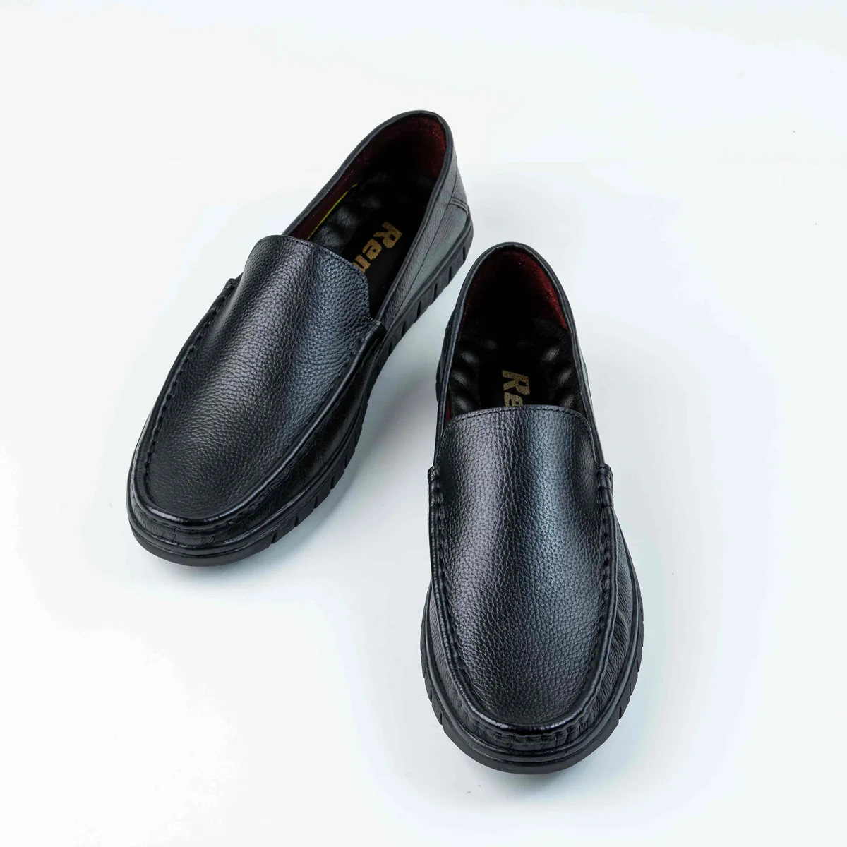 Reno Leather Casual-Loafer-Black-RL3136