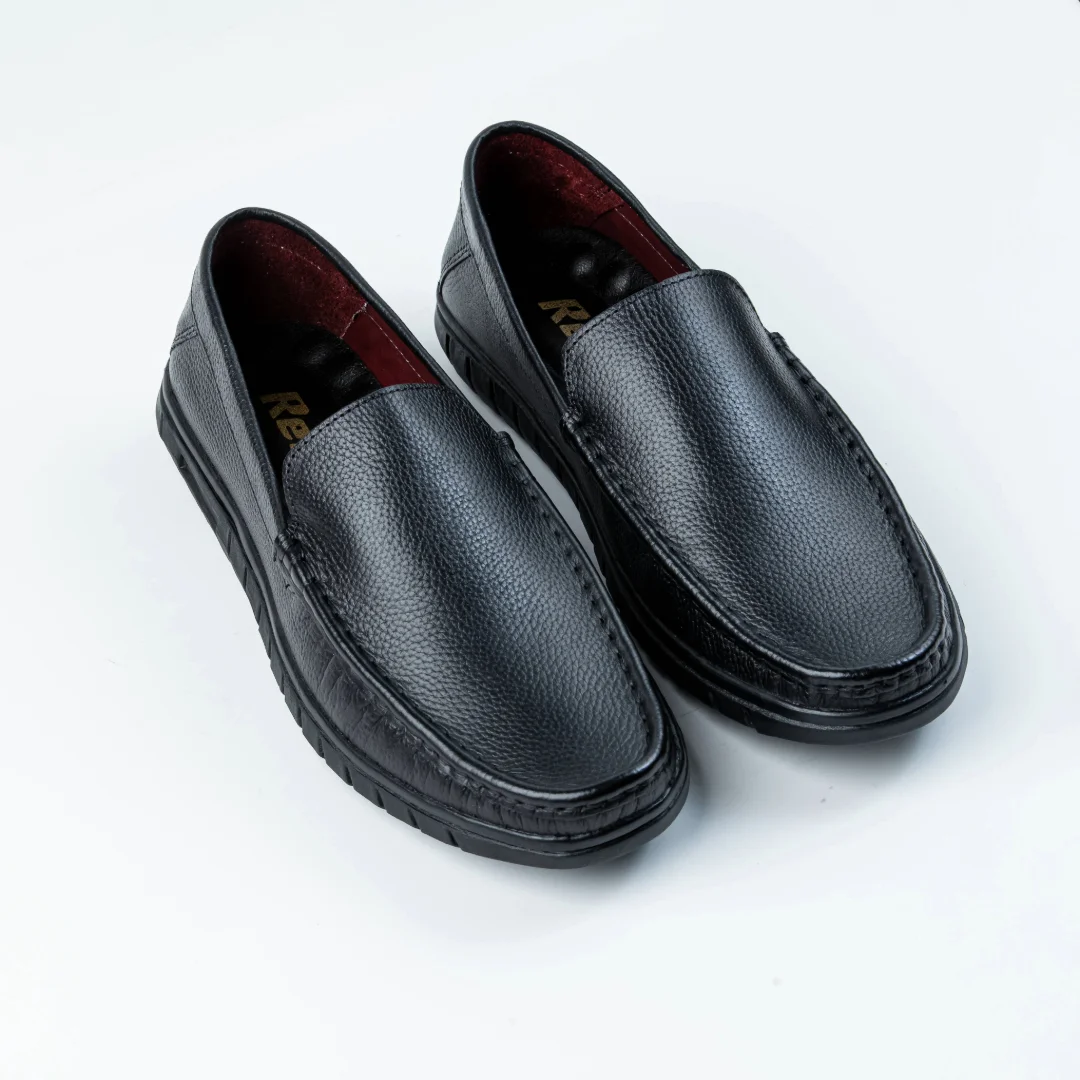 Reno Leather Casual-Loafer-Black-RL3136