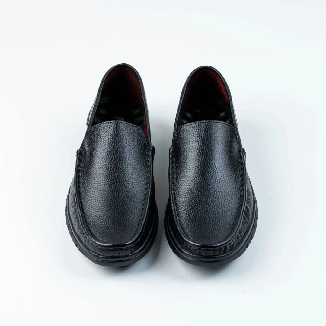 Reno Leather Casual-Loafer-Black-RL3136