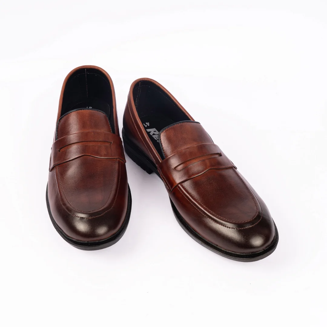 Reno Leather Chanky Shoes-Brown-RT1133