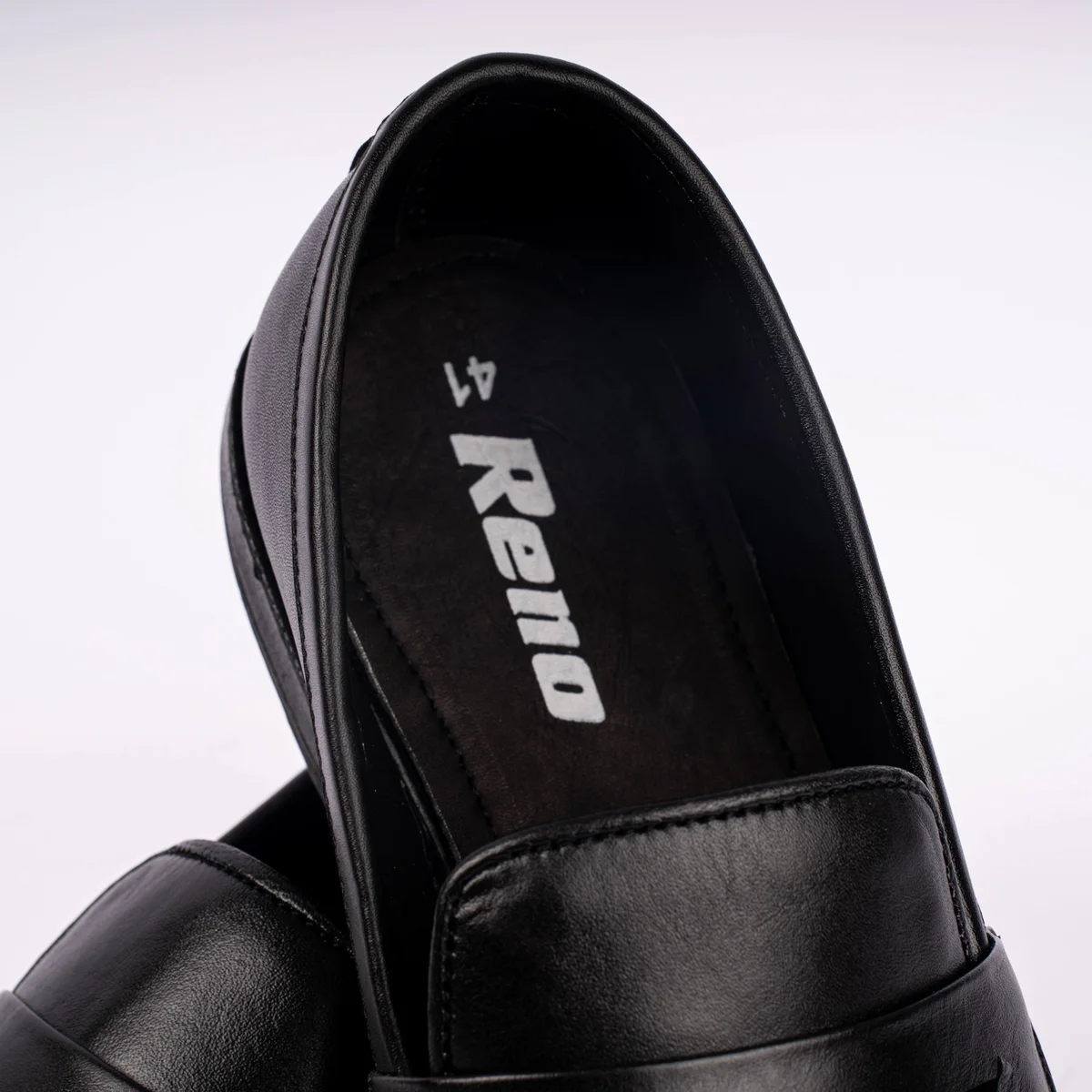 Reno Leather Chanky Shoes-Black-RT1134