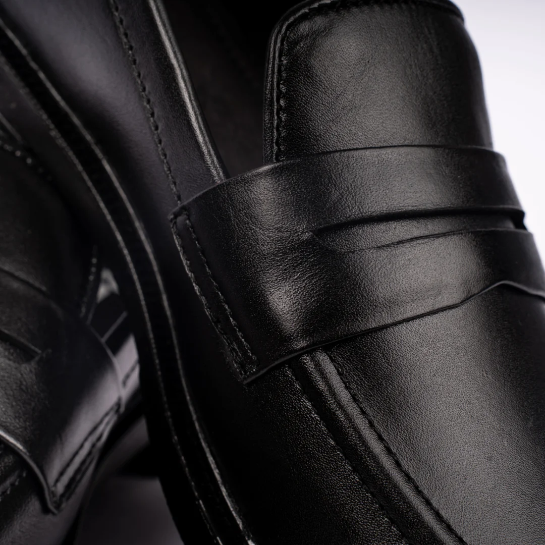 Reno Leather Chanky Shoes-Black-RT1134