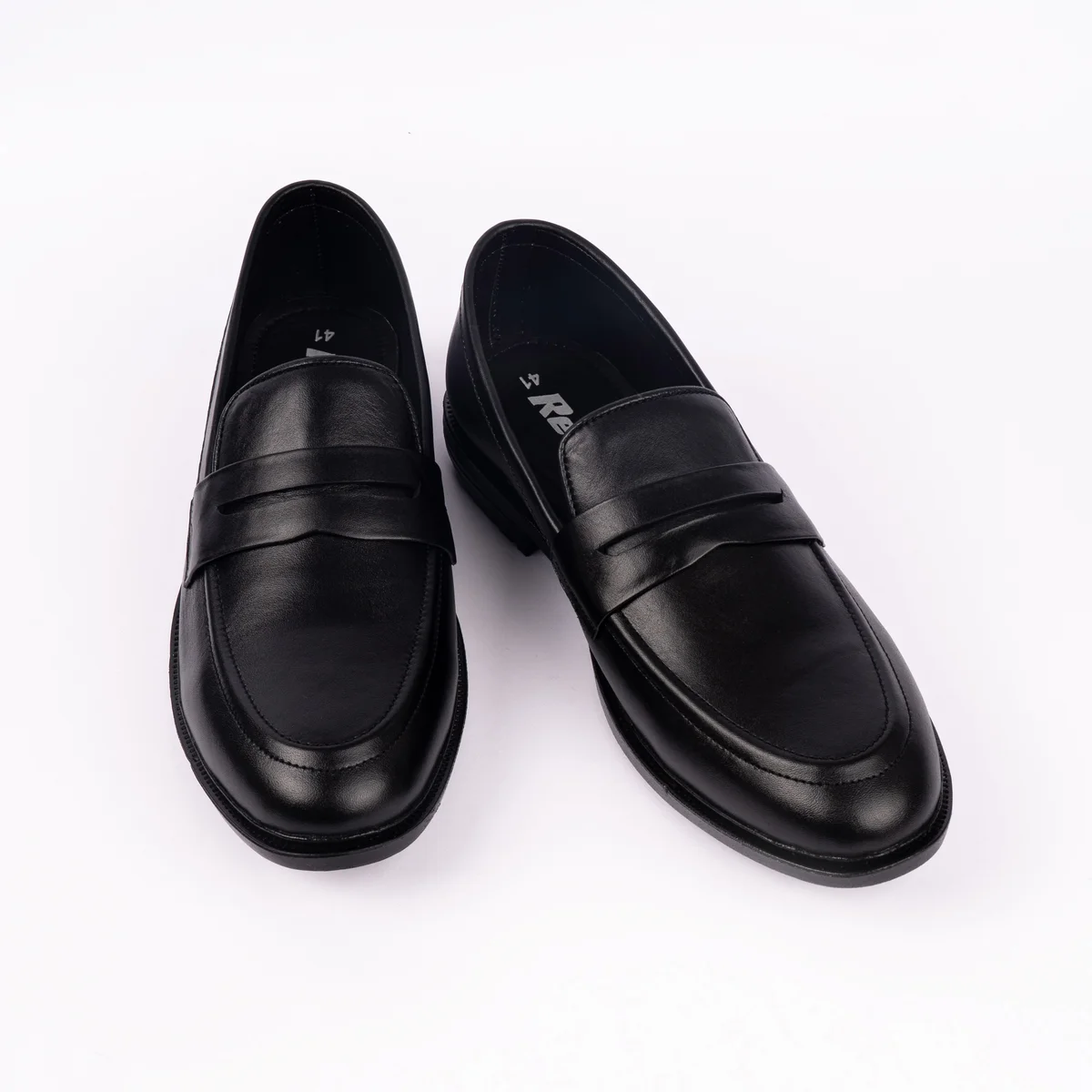 Reno Leather Chanky Shoes-Black-RT1134