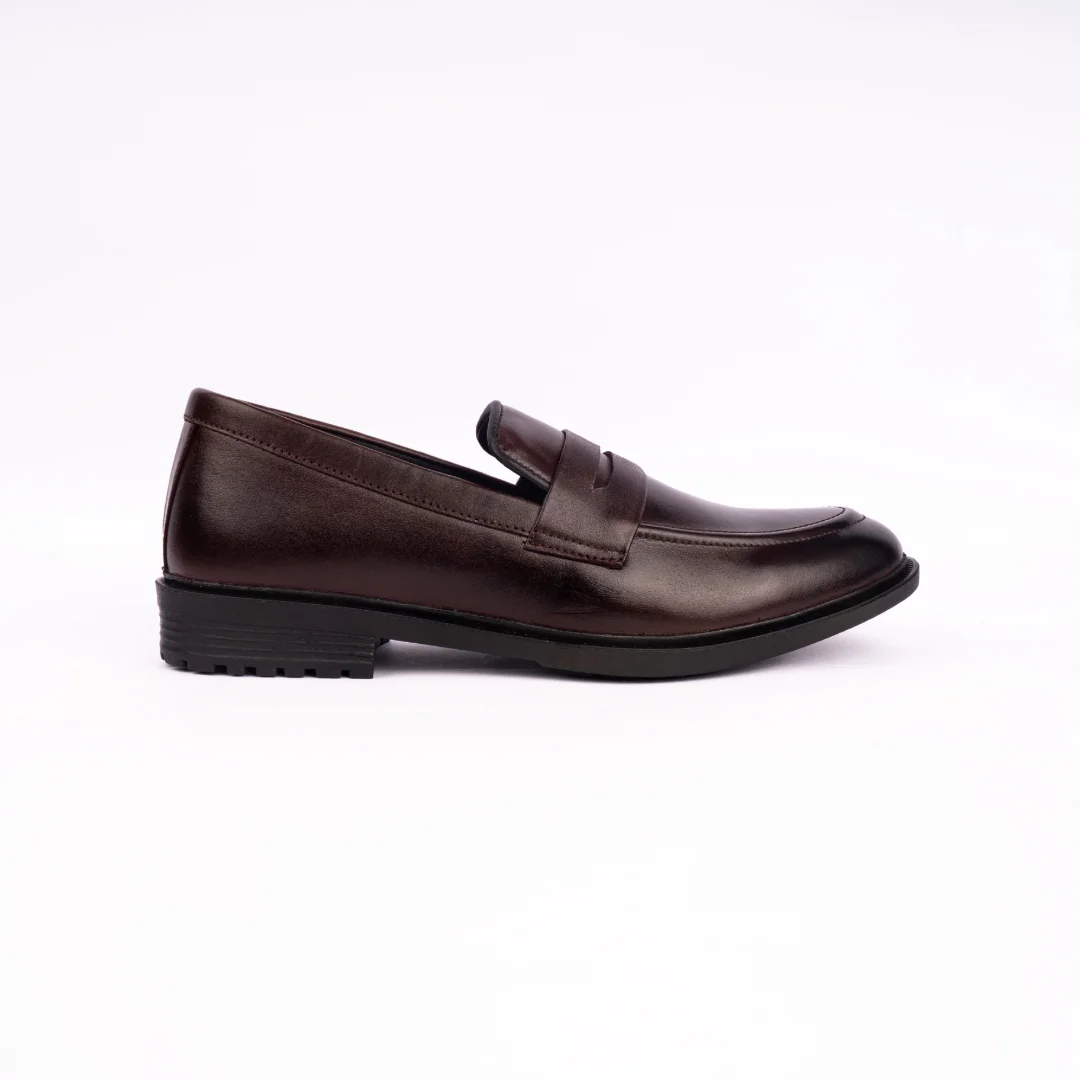 Reno Leather Chanky Shoes-Chocolate-RT1135