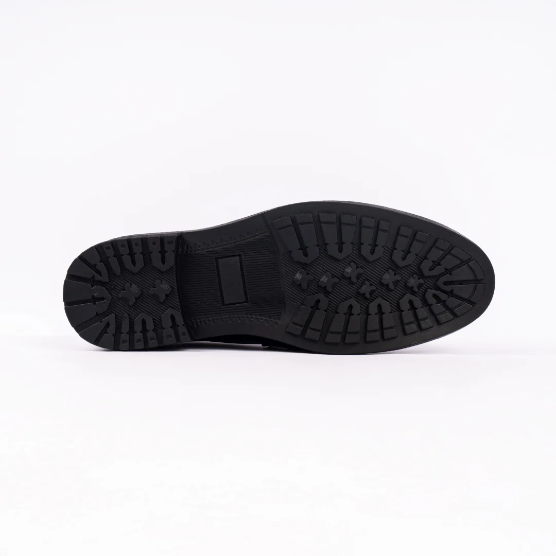Reno Leather Chanky Shoes-Chocolate-RT1135